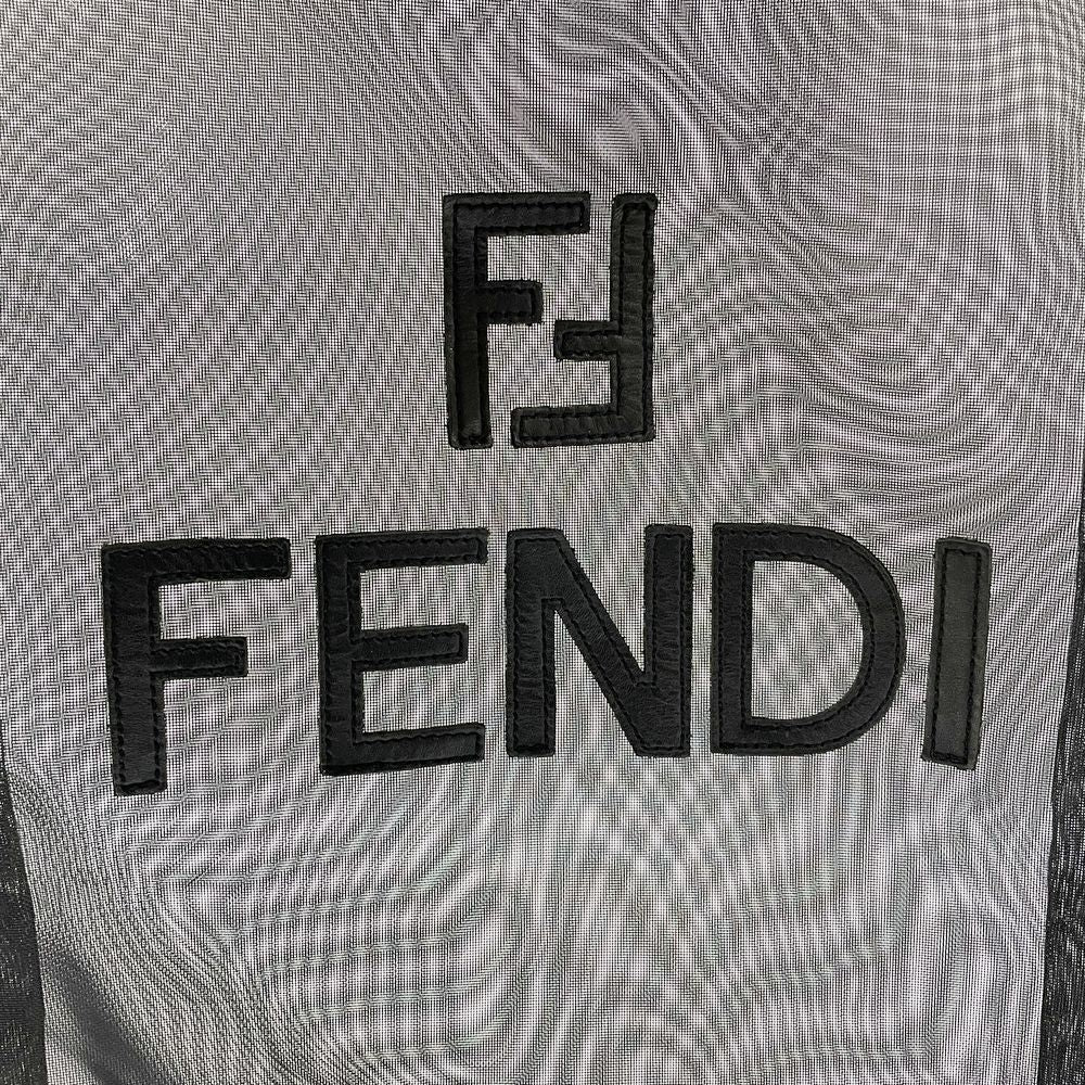 FENDI(フェンディ) ロゴ メッシュ 肩掛け ヴィンテージ トートバッグ レザー レディース【中古B】20240825