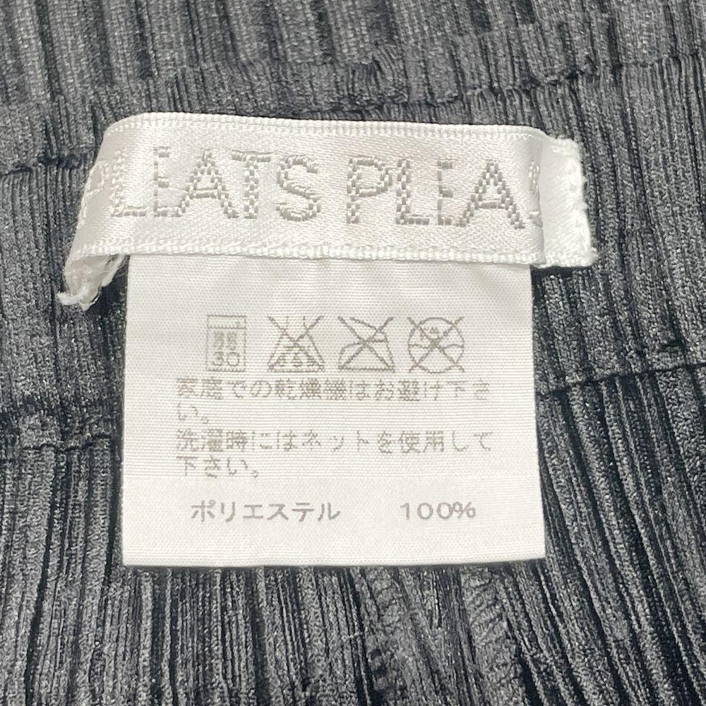 中古A/美品】PLEATS PLEASE プリーツプリーズ イッセイミヤケ プリーツ加工 ロング サイズ0 レディース パンツ PP01-JF823  ブラック20488402