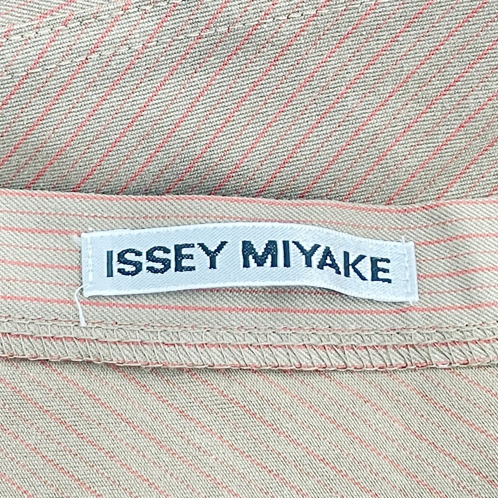 ISSEY MIYAKE(イッセイミヤケ) ストライプ サイドジップ フレア サイズ3 IM31FG053 ロングスカート コットン/ナイロン/ポリエステル/ポリウレタン レディース【中古AB】20240921