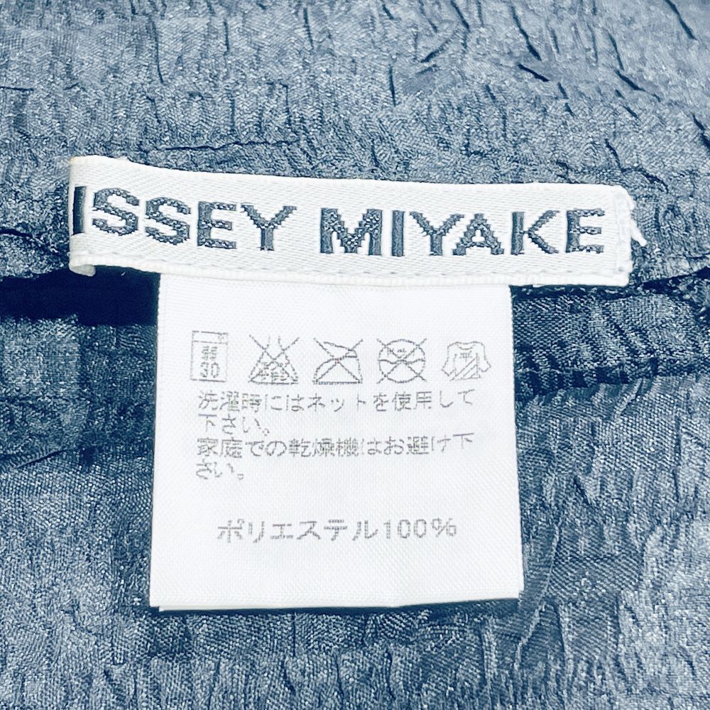 ISSEY MIYAKE(イッセイミヤケ) 特殊プリーツしわ加工 ノースリーブ ハイネック マキシ丈 サイドスリット サイズ3 IM14FH905 ワンピース ポリエステル レディース【中古AB】20240921