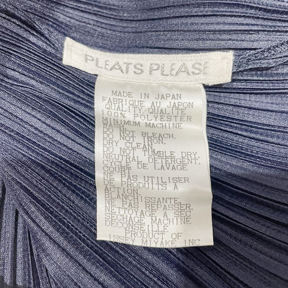 PLEATS PLEASE(プリーツプリーズ) イッセイミヤケ プリーツ加工 ノースリーブ ハイネック サイズ3 PP04-JK603 カットソー ポリエステル レディース【中古A】20240921