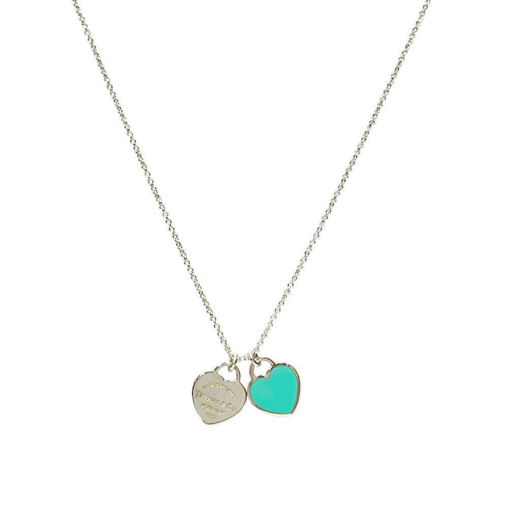 TIFFANY&Co.(ティファニー) リターントゥティファニー ダブルハートタグ ミニ ネックレス シルバー925 レディース【中古AB】20240221