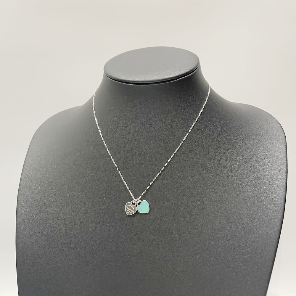 TIFFANY&Co.(ティファニー) リターントゥティファニー ダブルハートタグ ミニ ネックレス シルバー925 レディース【中古AB】20240221