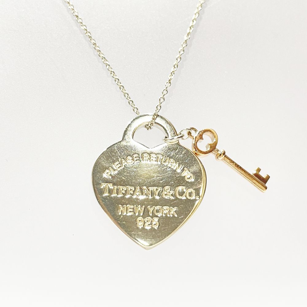 TIFFANY&Co.(ティファニー) リターントゥ ティファニー ハート タグ キーチャーム ネックレス シルバー925 レディース【中古AB】20240529