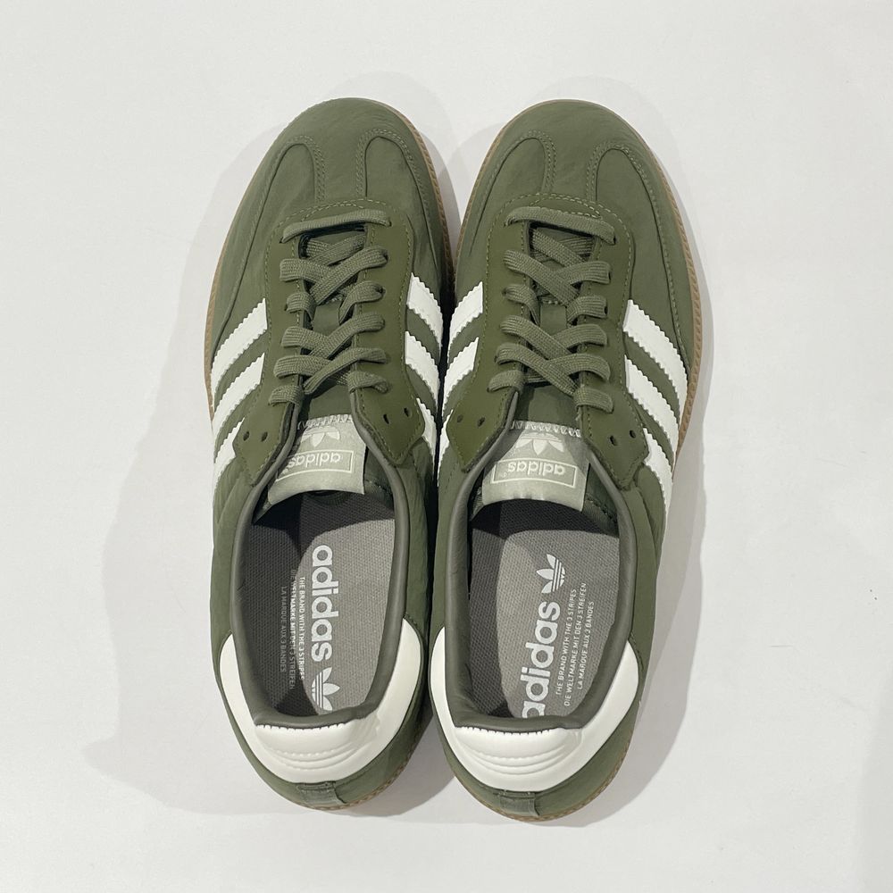 中古A/美品】adidas アディダス SAMBA OG サンバ JP28cm ローカット シューズ ユニセックス スニーカー IE3440  オリーブグリーン20489025