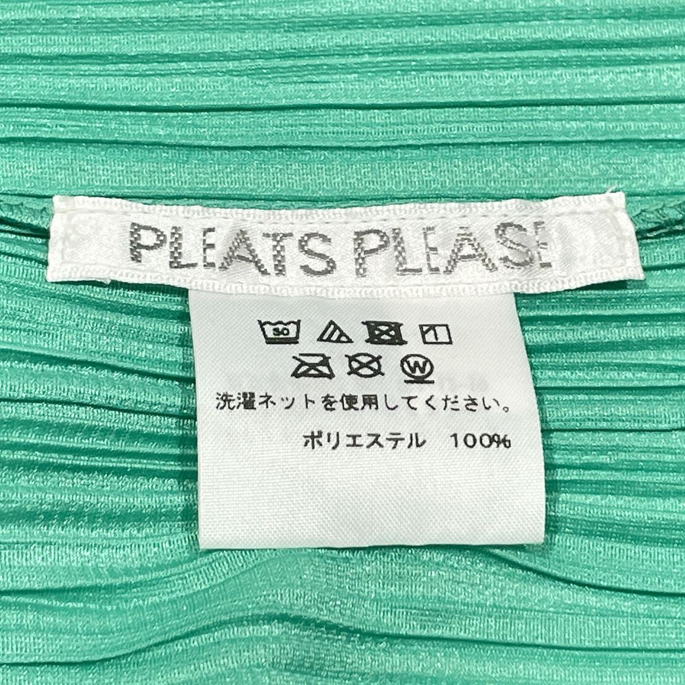 PLEATS PLEASE(プリーツプリーズ) イッセイミヤケ プリーツ加工 ノースリーブ Vネック サイズ3 PP71-JK221 カットソー ポリエステル レディース【中古AB】20240831