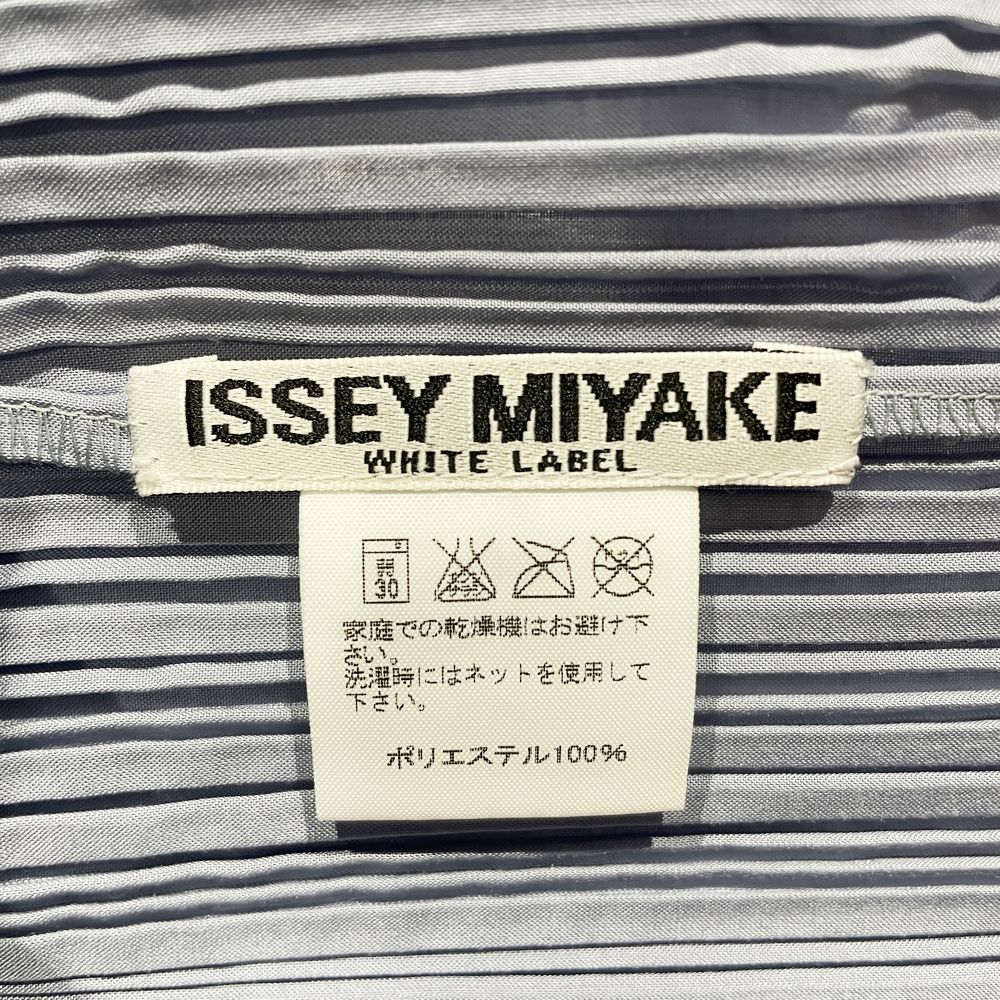 ISSEY MIYAKE(イッセイミヤケ) WHITE LABEL ホワイトレーベル プリーツ加工 サイズ3 IM32FJ286 長袖シャツ ポリエステル レディース【中古B】20240831