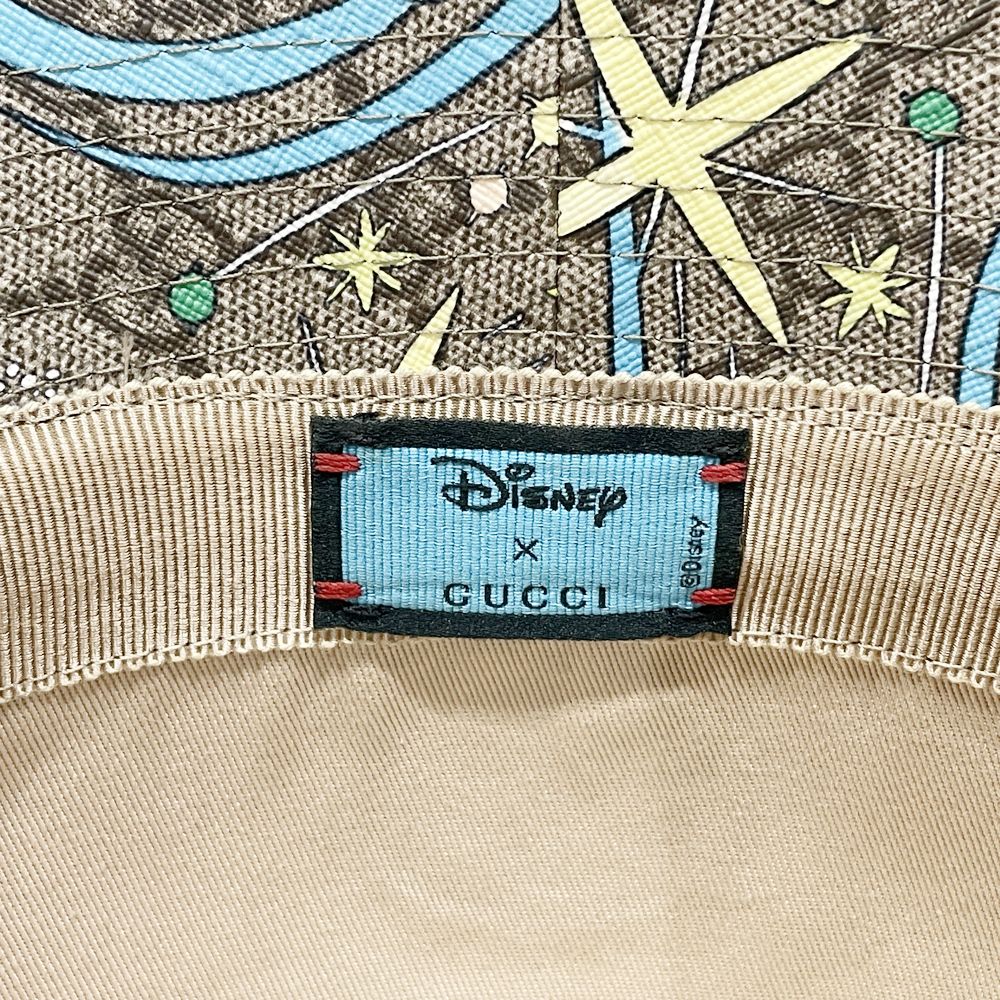 中古AB/使用感小】GUCCI グッチ サイズM/58cm ×Disney ディズニードナルド コラボ GGスプリーム 帽子 メンズ ハット  ブルー20489056