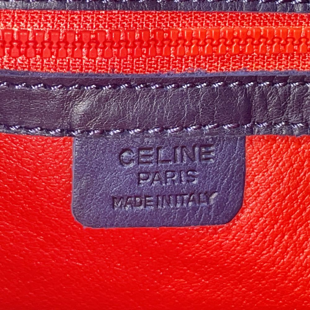 CELINE(セリーヌ) サークルロゴ 巾着 肩掛け ヴィンテージ ショルダーバッグ レザー レディース【中古B】20240903