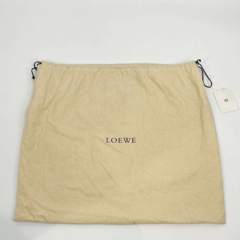 LOEWE(ロエベ) リピートアナグラム フロントポケット ヴィンテージ トートバッグ キャンバス/レザー レディース【中古B】20240903