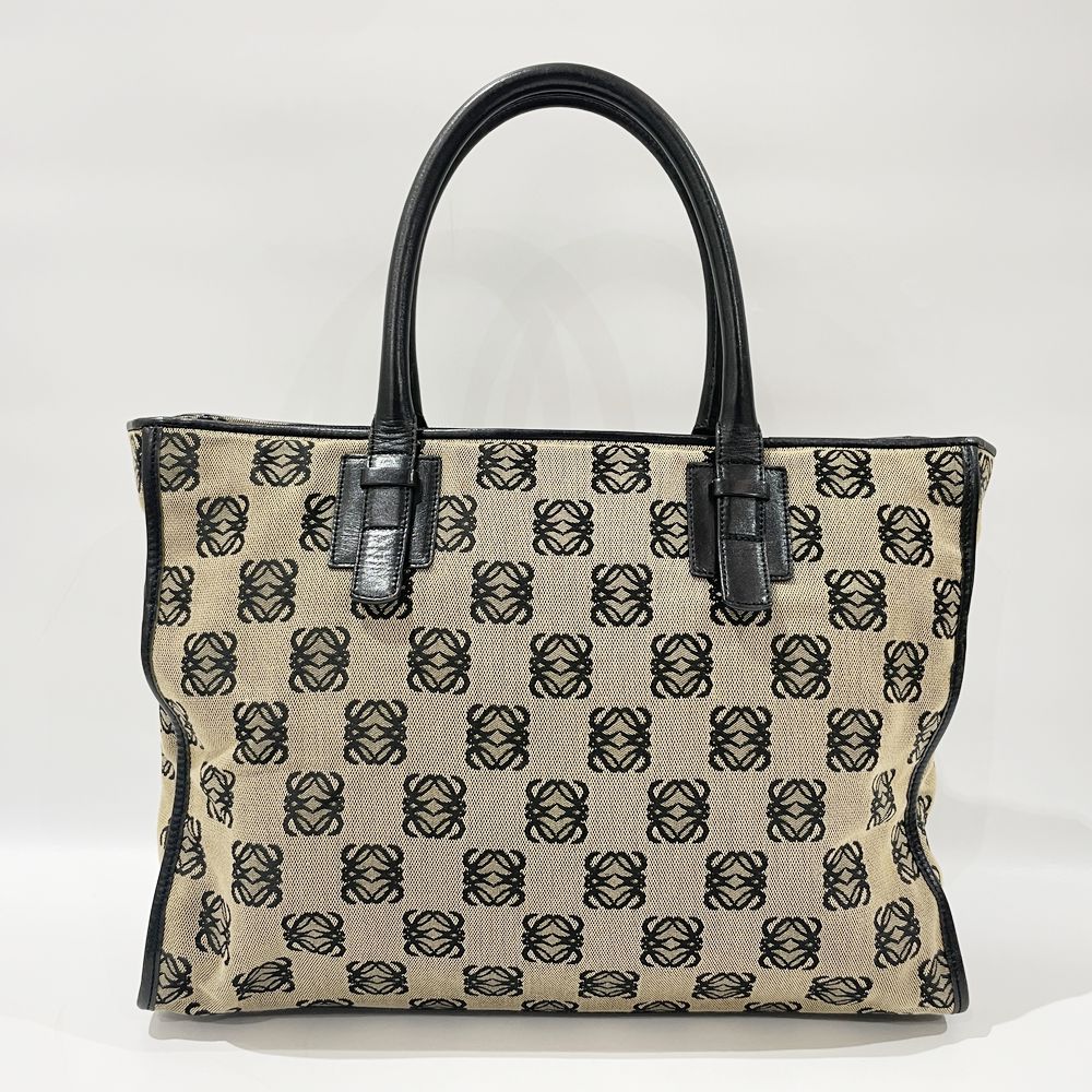 中古B/標準】LOEWE ロエベ リピートアナグラム フロントポケット ヴィンテージ レディース トートバッグ20489632