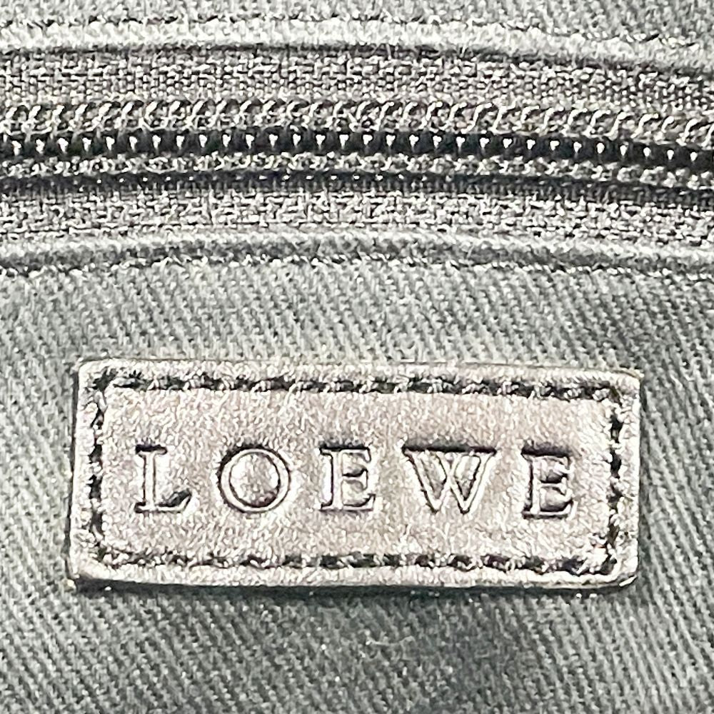 LOEWE(ロエベ) リピートアナグラム フロントポケット ヴィンテージ トートバッグ キャンバス/レザー レディース【中古B】20240903