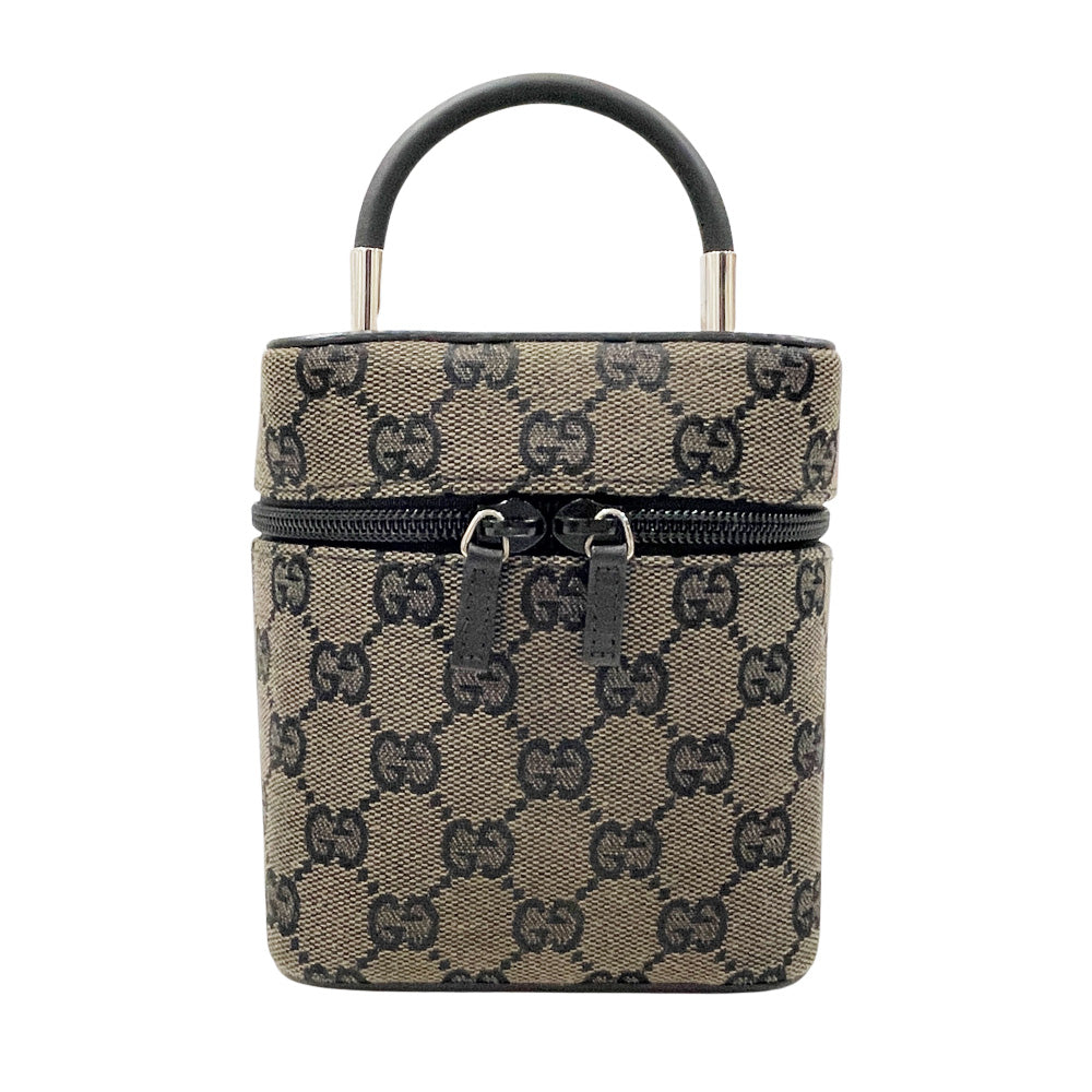 GUCCI(グッチ) バニティ ミニ トップハンドル ヴィンテージ 039.1052 ハンドバッグ GGキャンバス/レザー レディース【中古AB】20240903