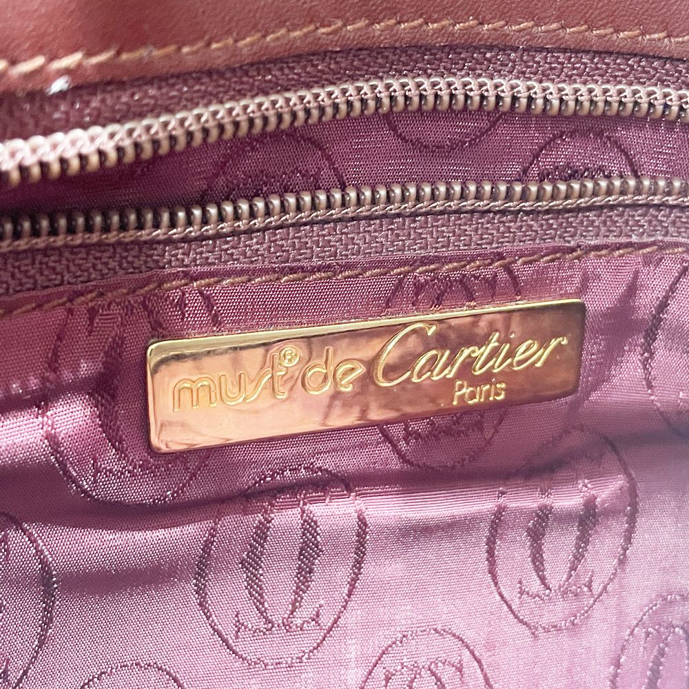 CARTIER(カルティエ) マストライン トリニティ金具 斜め掛け ショルダーバッグ レザー レディース【中古B】20240928