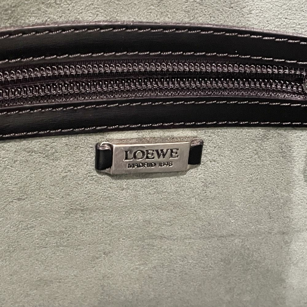 LOEWE(ロエベ) ロゴ アナグラム 肩掛け ヴィンテージ ショルダーバッグ レザー ユニセックス【中古AB】20240908