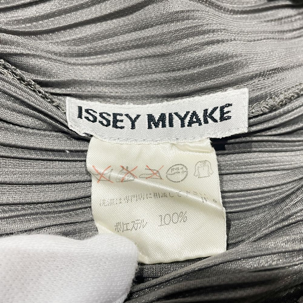 ISSEY MIYAKE(イッセイミヤケ) プリーツ加工 長袖カットソー＆ロングパンツ 2点セット サイズM/M IM13-JK554/IM13-JF558 セットアップ ポリエステル レディース【中古B】20240921