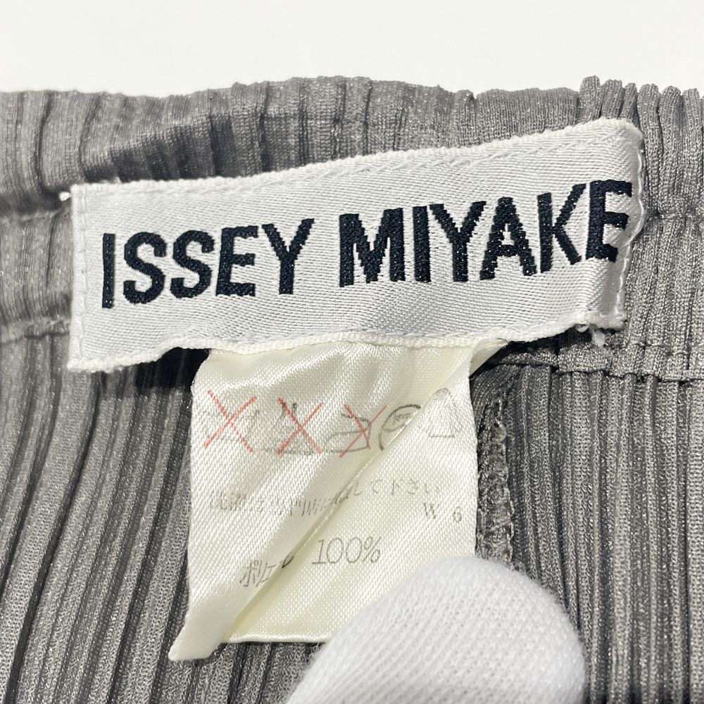 ISSEY MIYAKE(イッセイミヤケ) プリーツ加工 長袖カットソー＆ロングパンツ 2点セット サイズM/M IM13-JK554/IM13-JF558 セットアップ ポリエステル レディース【中古B】20240921