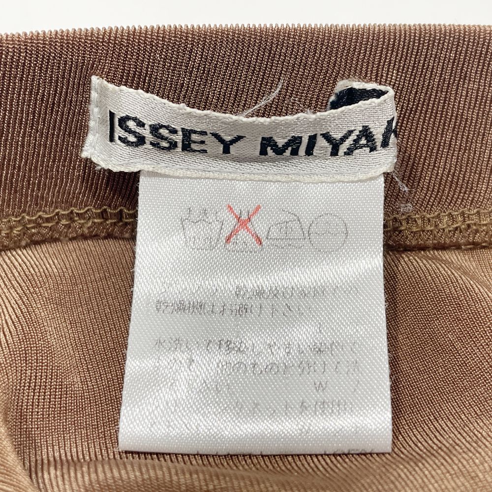 ISSEY MIYAKE(イッセイミヤケ) 細プリーツ 光沢感 てろてろ IM73-JF104 パンツ ポリエステル レディース【中古B】20240921