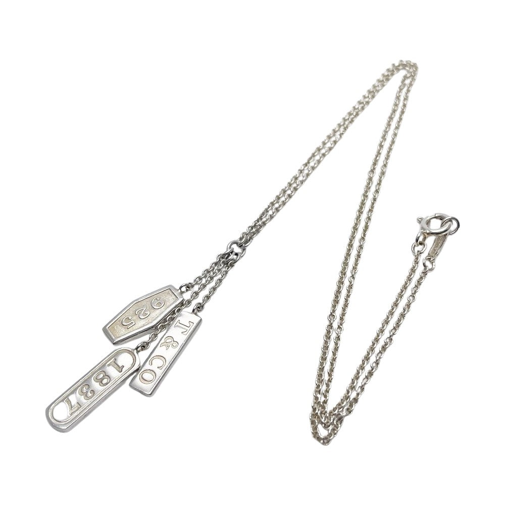 TIFFANY&Co.(ティファニー) 1837 エレメント プレート ネックレス シルバー925 レディース【中古B】20231208