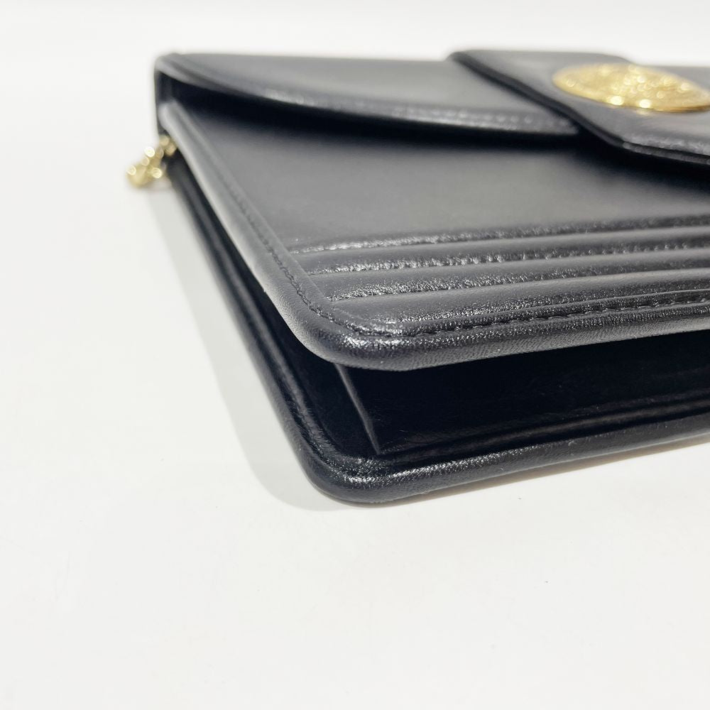 YVES SAINT LAURENT(イヴ・サンローラン) コンチョ金具 スクエア型 2WAY 肩掛け チェーン ヴィンテージ ショルダーバッグ レザー レディース【中古AB】20240922