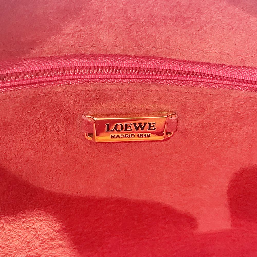 LOEWE(ロエベ) 型押し コンビ 斜め掛け ヴィンテージ ショルダーバッグ レザー レディース【中古AB】20240928