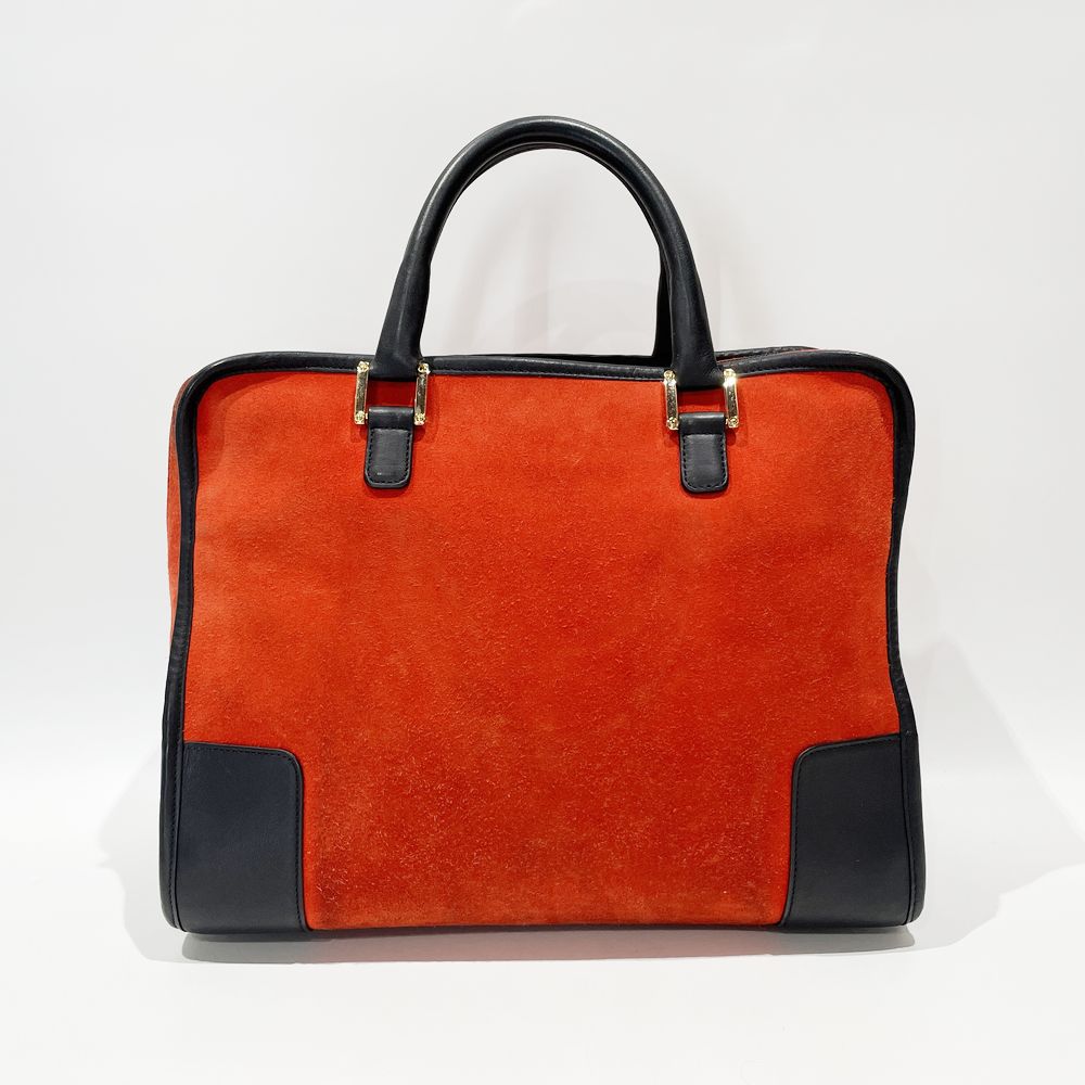 LOEWE(ロエベ) アマソナ32 アナグラム ヴィンテージ ハンドバッグ スエード/レザー レディース【中古B】20240922