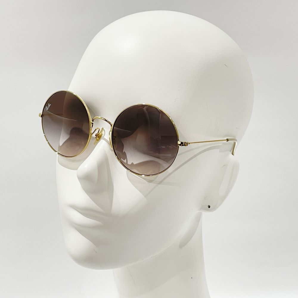 中古AB/使用感小】Ray-Ban レイバン ジャジョ JA-JO ラウンド ジャニスジョプリン メンズ サングラス RB3592 001/13  ブラウン20490182