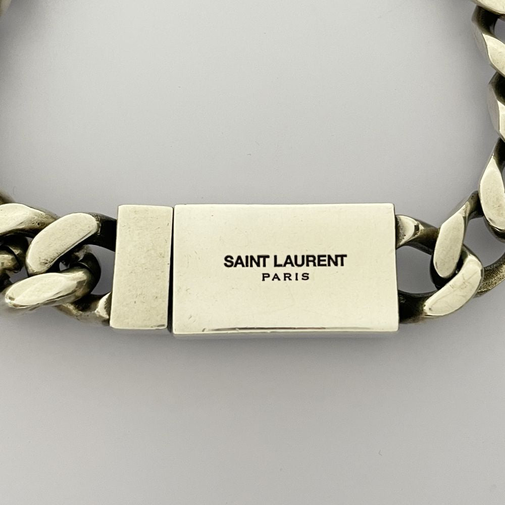 SAINT LAURENT(サンローラン) 喜平 チェーン 17.5cm バングル ブレスレット メタル/ レディース【中古AB】20240916