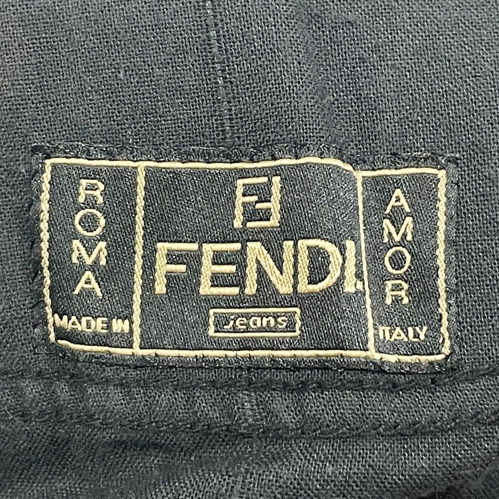 FENDI(フェンディ) サイズ42 ズッカ FF柄 ロング スラックス ボトムス ヴィンテージ パンツ ポリエステル/コットン ユニセックス【中古AB】20240925