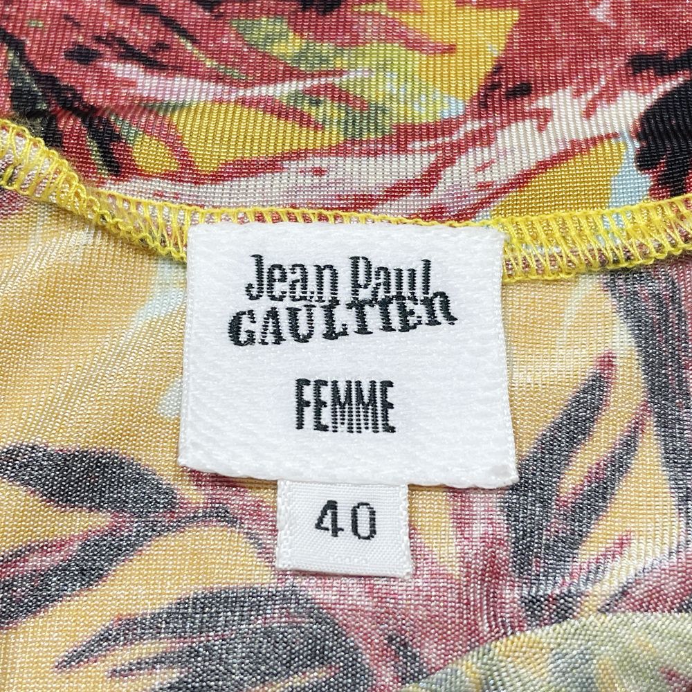 Jean Paul Gaultier(ジャンポール・ゴルチェ) 長袖カットソー＆スカート サイズ40/40 2点セット セットアップ ナイロン/ポリウレタン レディース【中古A】20240923