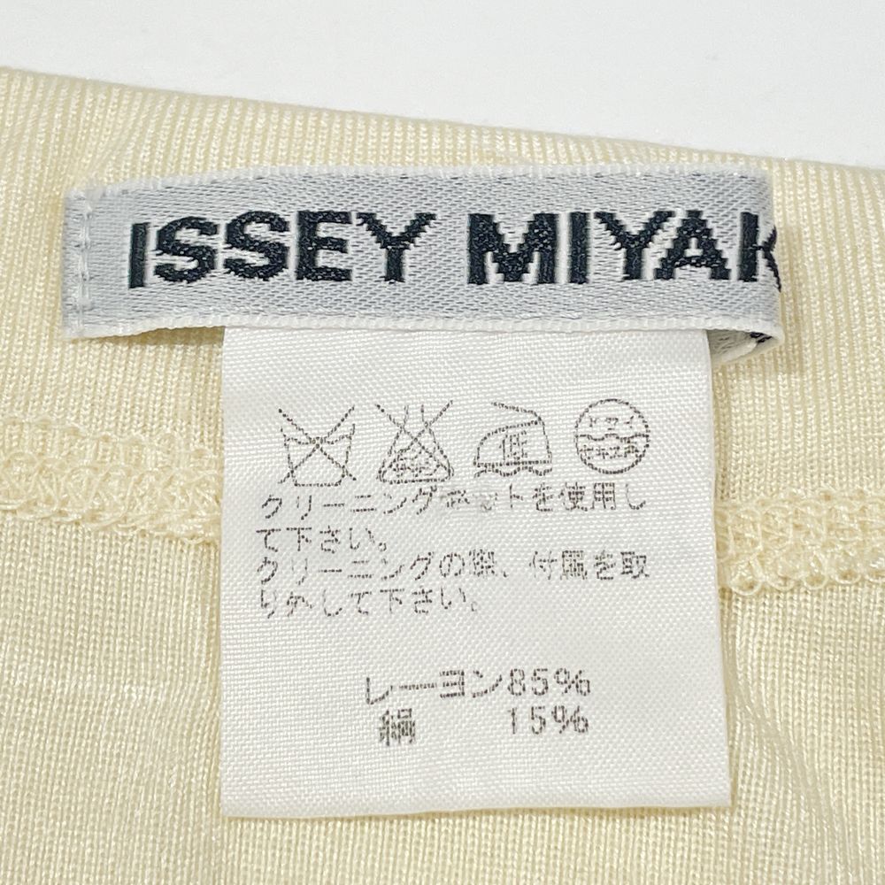 ISSEY MIYAKE(イッセイミヤケ) マキシ 編み込み レースアップ 紐 薄手 サイズ2 IM31JG019 ロングスカート レーヨン/シルク レディース【中古B】20240920