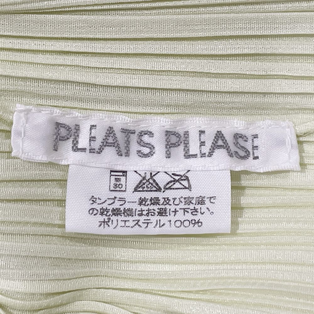 PLEATS PLEASE(プリーツプリーズ) イッセイミヤケ プリーツ加工 半袖 Uネック サイズ3 PP01-JK604 カットソー ポリエステル レディース【中古B】20240918