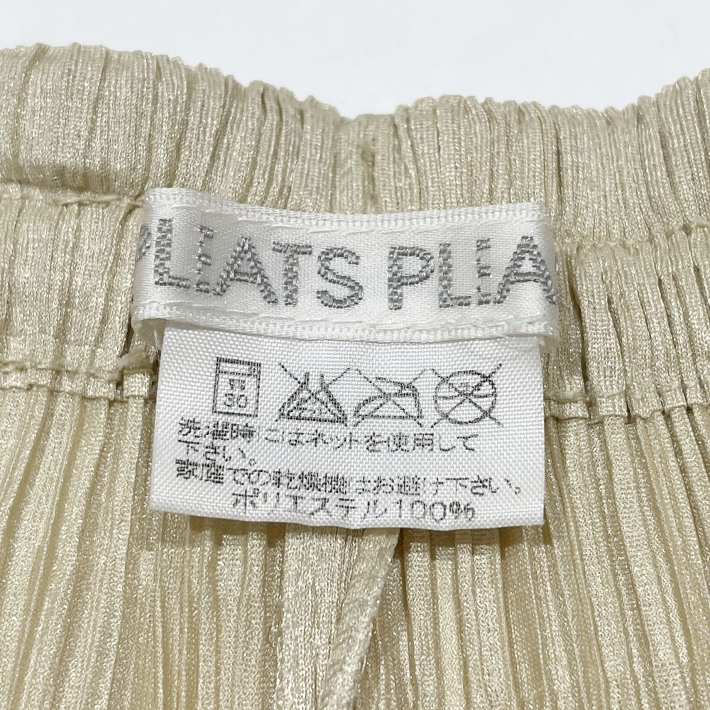 PLEATS PLEASE(プリーツプリーズ) イッセイミヤケ プリーツ加工 長袖シャツ＆ロングパンツ 2点セット サイズ3/2 PP05-JJ001/PP05-JF004 セットアップ ポリエステル レディース【中古B】20240921