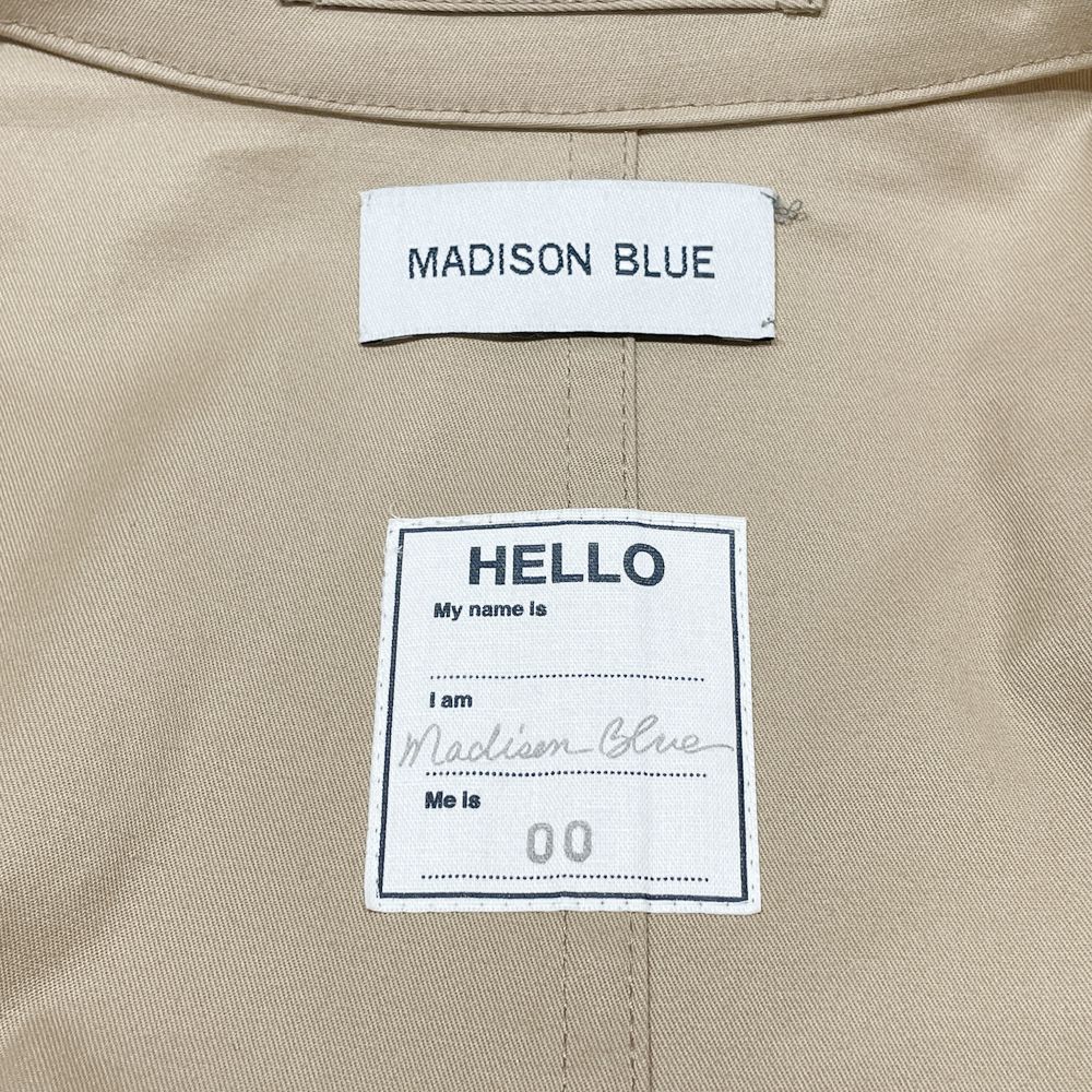 MADISON BLUE マディソンブルー トレンチコート サイズ00（Mサイズ程度）裾カットオフ コットン/ポリウレタン レディース【中古AB】20240920