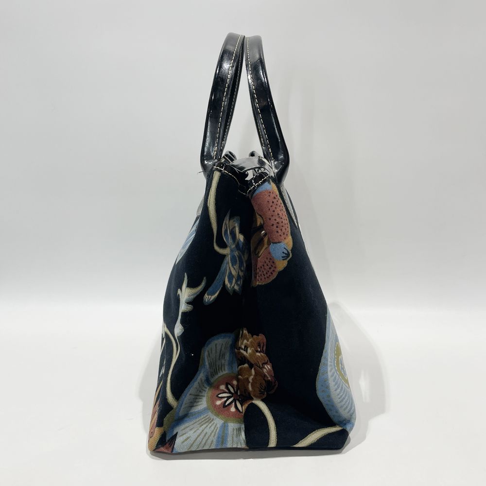 Longchamp(ロンシャン) ル プリアージュ 花柄 トートバッグ ベロア/エナメル レディース【中古AB】20240908