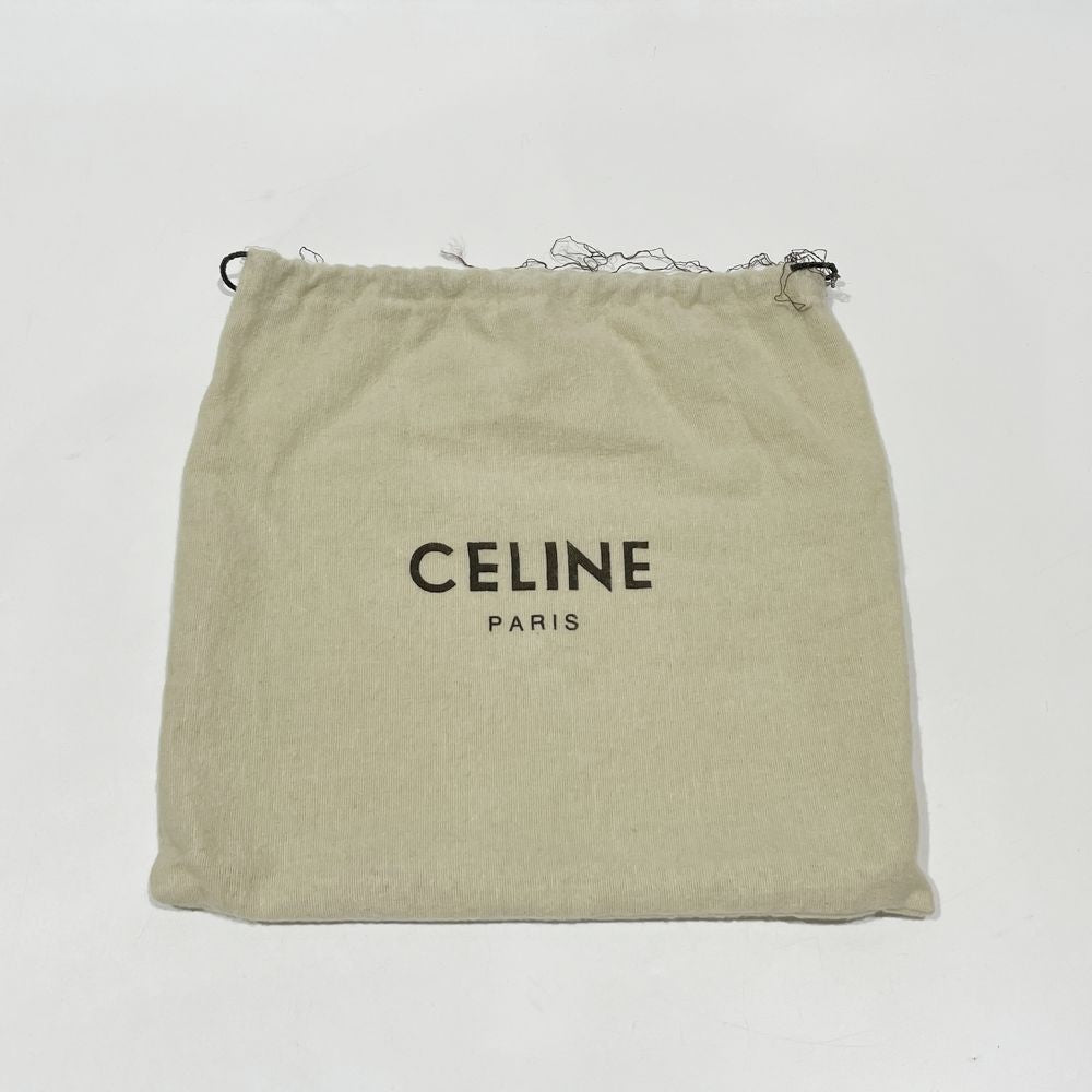 CELINE(セリーヌ) ロゴ リング金具 スクエア型 ヴィンテージ クラッチバッグ レザー レディース【中古B】20240908