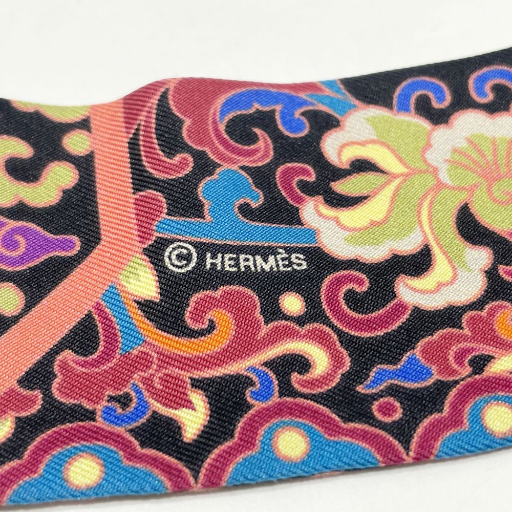 HERMES(エルメス) ツイリー Collections Imperiales 王室のコレクション 馬 花柄 アラベスク スカーフ シルク ユニセックス【中古AB】20240921