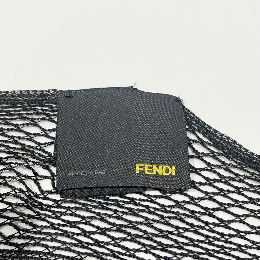 FENDI(フェンディ) ズッカ FF柄 大判 53cm×240cm 透かし編み ストール ショール 大判 ストール アセテート/ ユニセックス【中古A】