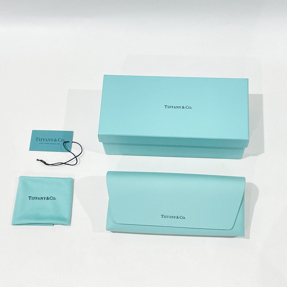 中古A/美品】TIFFANY&Co. ティファニー キャットアイ T デミ柄 アイウェア ユニセックス サングラス TF4167-F 8286/3B  ブラウン/ブルー20490294