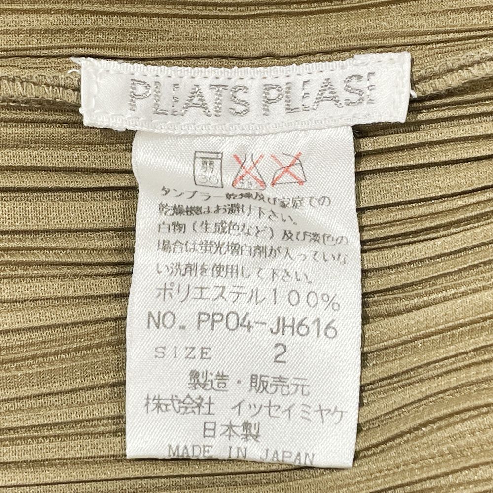 PLEATS PLEASE(プリーツプリーズ) イッセイミヤケ プリーツ加工 ノースリーブ サイドスリット サイズ2 PP04-JH616 ワンピース ポリエステル レディース【中古B】20240916