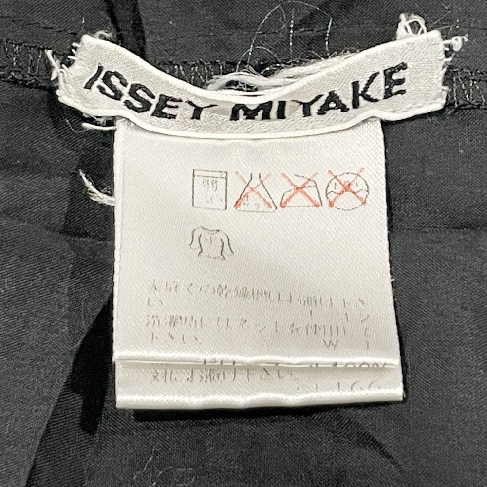 ISSEY MIYAKE(イッセイミヤケ) シワ加工 シンプル サイドスリット IM94-FJ939 長袖シャツ ポリエステル レディース【中古AB】20240916