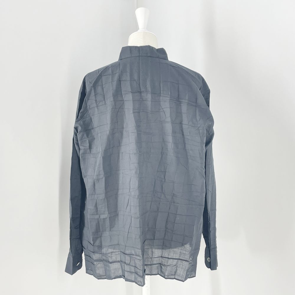 ISSEY MIYAKE(イッセイミヤケ) シワ加工 シンプル サイドスリット IM94-FJ939 長袖シャツ ポリエステル レディース【中古AB】20240916