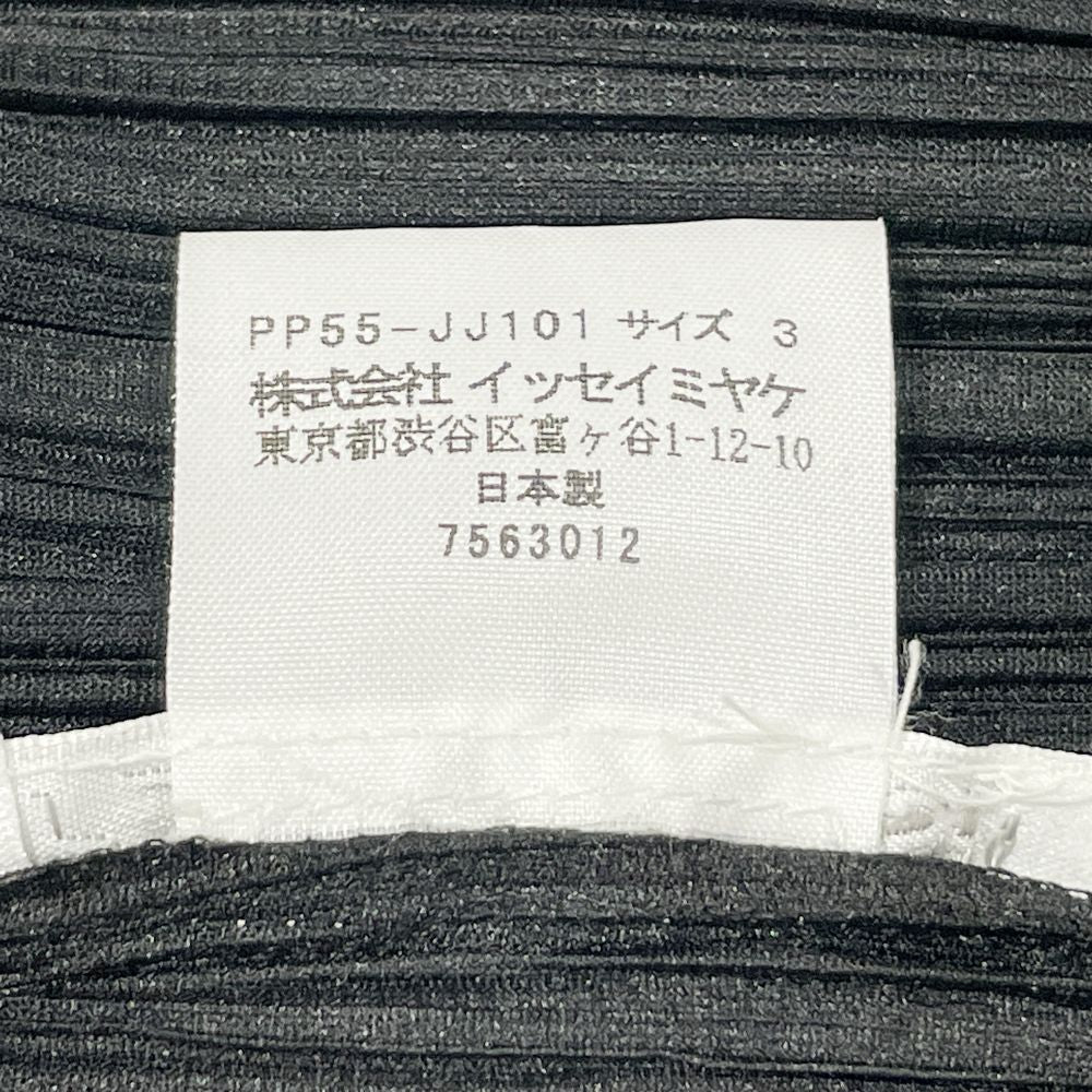 PLEATS PLEASE(プリーツプリーズ) イッセイミヤケ プリーツ加工 襟付き サイズ3 PP55-JJ101 長袖シャツ ポリエステル レディース【中古AB】20240917