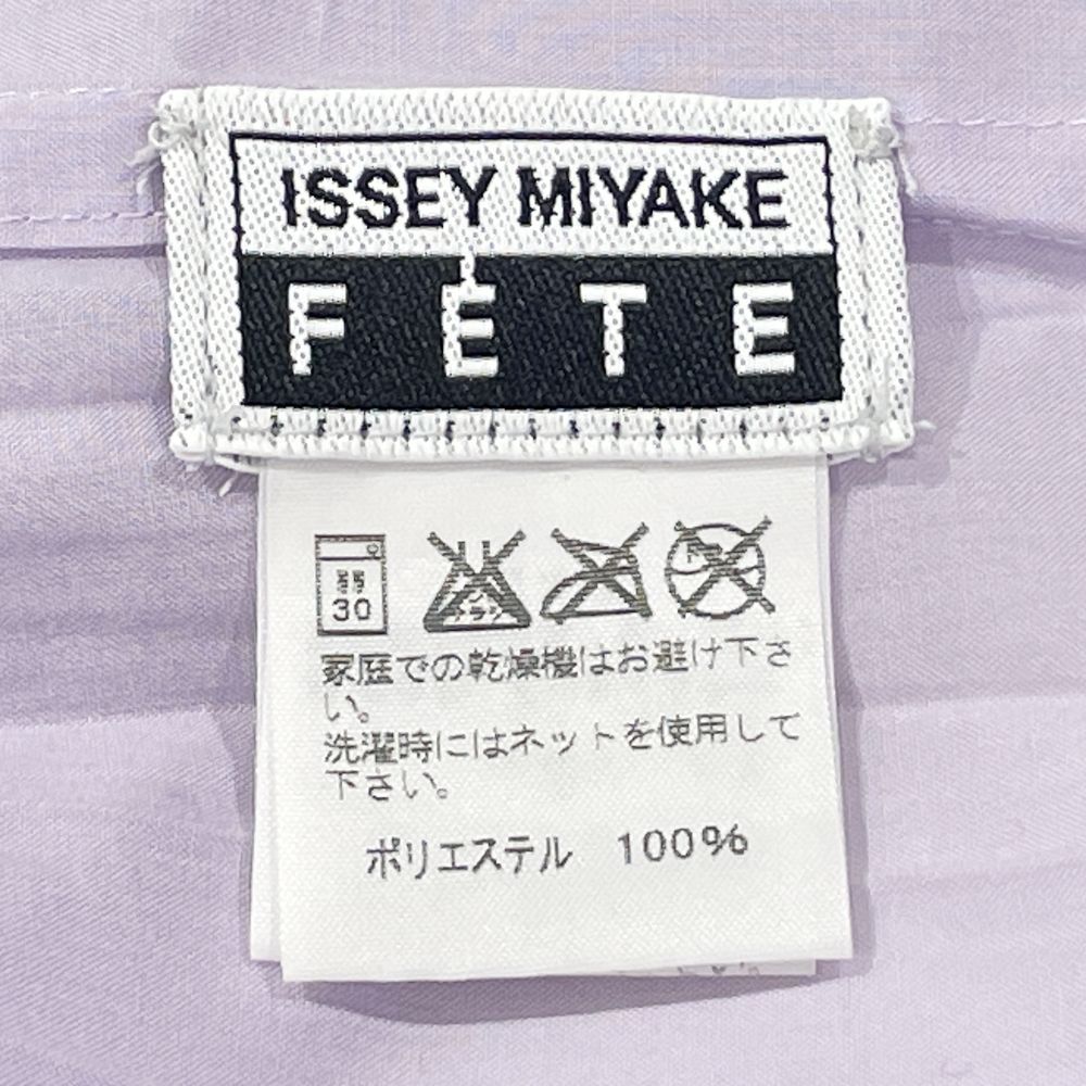 ISSEY MIYAKE(イッセイミヤケ) FETE フェット シワ加工 サイドスリット サイズ2 IF74FJ425 半袖シャツ ポリエステル レディース【中古B】20240916