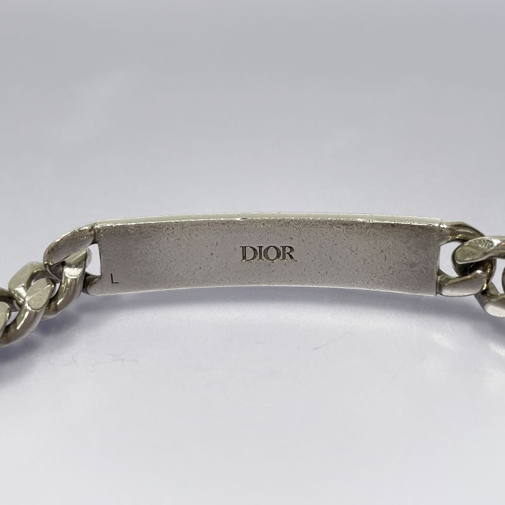 Dior(ディオール) 喜平チェーン 21cm オブリーク トロッター バングル ブレスレット シルバー925/ ユニセックス【中古B】20240916