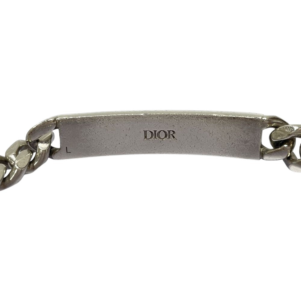 Dior(ディオール) 喜平チェーン 21cm オブリーク トロッター バングル ブレスレット シルバー925/ ユニセックス【中古B】20240916