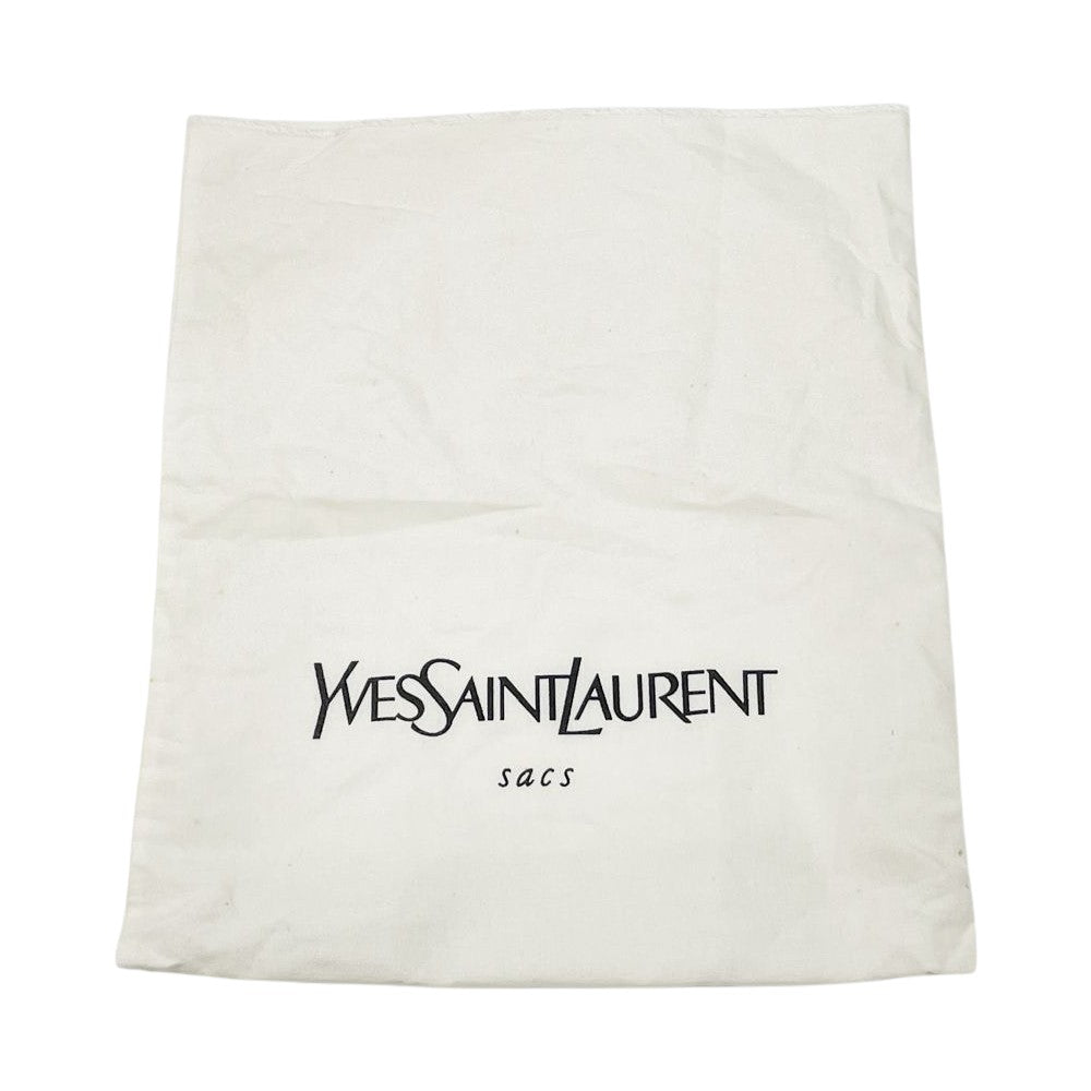 YVES SAINT LAURENT(イヴ・サンローラン) ダイヤカット 斜め掛け ヴィンテージ ショルダーバッグ レザー レディース【中古AB】20240922