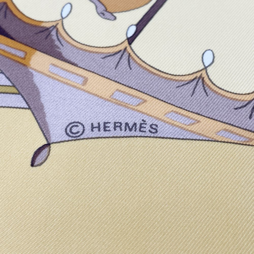 HERMES(エルメス) カレ90 UMBRELLES ET PARAPLUIES 日傘と雨傘 スカーフ シルク ユニセックス【中古A】20240923