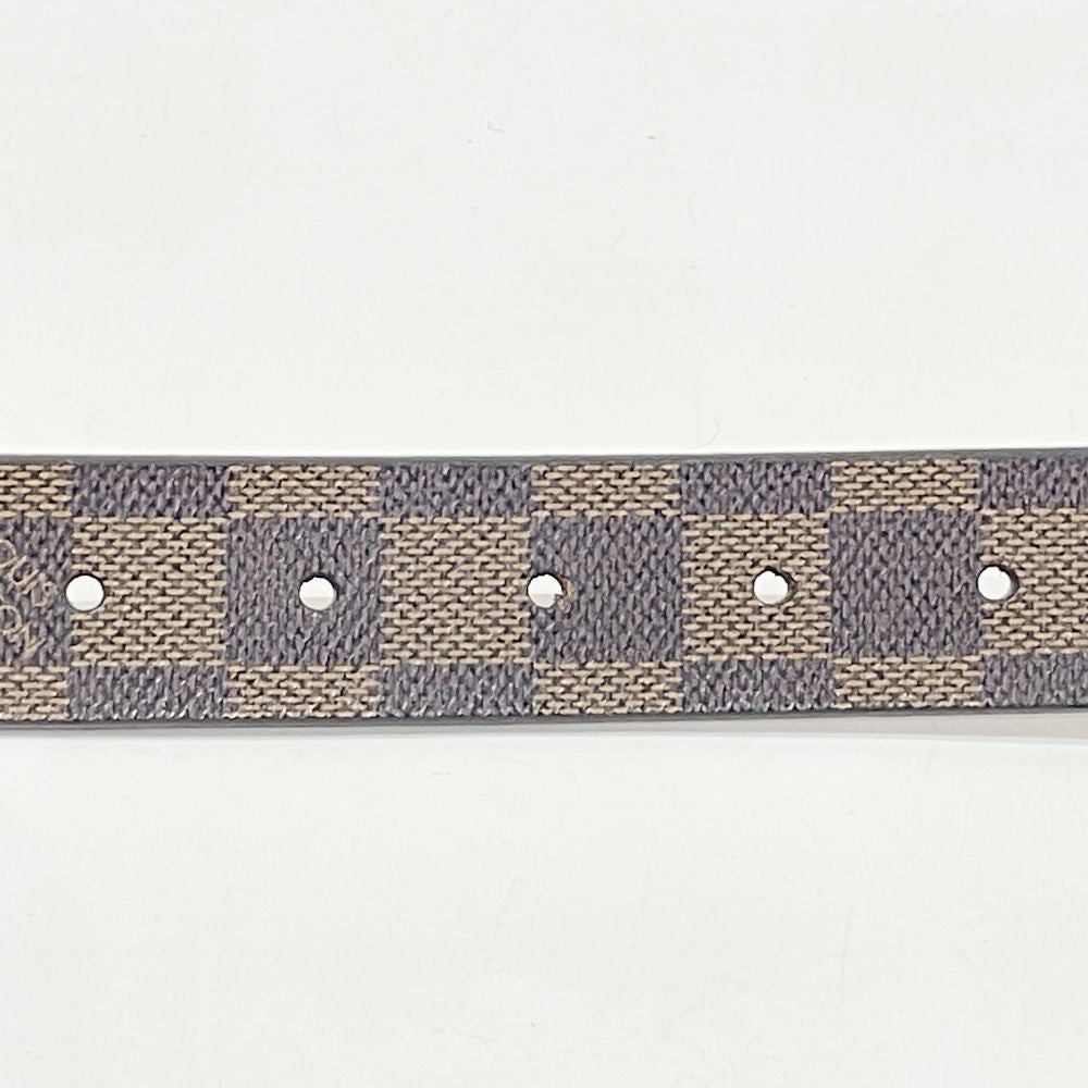 中古B/標準】LOUIS VUITTON ルイ・ヴィトン バックル サンチュール キャレ サイズ80cm ダミエ ゴールド金具 02年製 メンズ ベルト  M6800W20491251