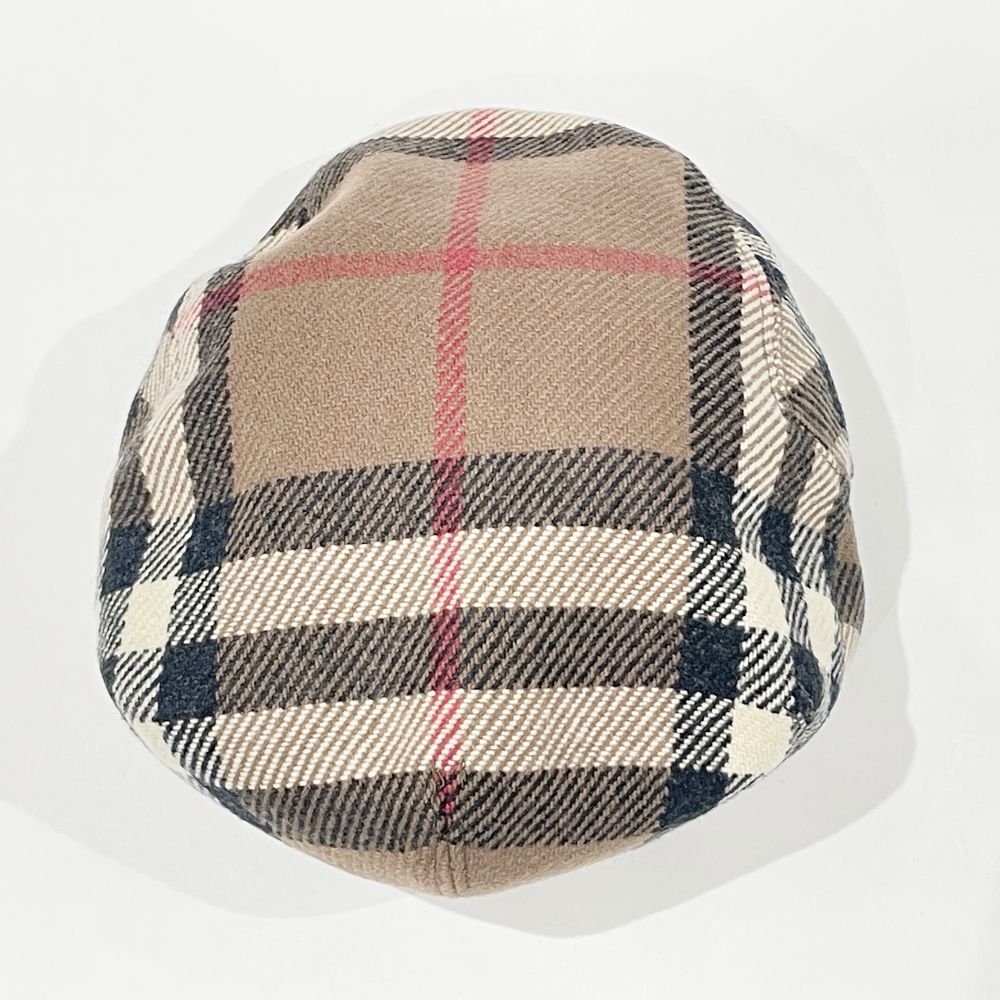 BURBERRY(バーバリー) Mサイズ ノバチェック 帽子 ハット ハンチング ウール/ポリエステル ユニセックス【中古AB】20240924